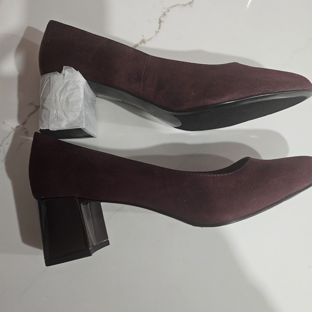 Burgundy shoes